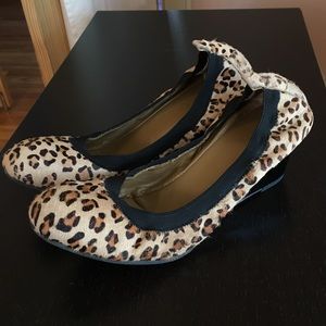 Franco Sarto Size 10 Leopard Print Wedge Heels